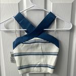Babaton  Blue and White Striped Women's Top Photo 0
