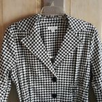 J.O.A. Rivers Houndstooth Blazer Black and White Photo 1