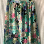 Alfred Dunner Vintage lightweight cotton-blend floral midi skirt women's size 14 Photo 0
