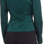 Open Edit  | NWT | Small | Cutout Detail Blouse in Green Park Photo 1