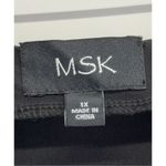 MSK Dress Size 1X Sequined Cold Shoulder Shift Bell Sleeve Knee Length NEW Black Photo 9