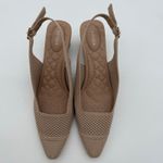 Vivaia Leah Pro Slingback Heel Comfort Old Money Minimalist Almond Sandals 9.5 Photo 2