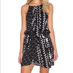 Tularosa Aritzian Dani Drape Halter Dress Black & White Womens S Mini Sleeveless Photo 1