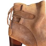 Vionic NEW Ronnie Brown Suede Zip Heel Lace Up Ankle Booties 9.5 Classic Dressy Photo 6