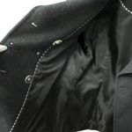 st. john's bay Women Sz L Grey Wool Cashmere Blend Double-Breasted Peacoat VTG Photo 6