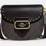 Coach  Morgan black & brown saddle bag Photo 0