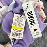 The Bikini Lab Watercolor Floral Ruffle Wrap Bikini Swim Top NWT size Medium Photo 10