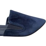Jenni Kayne  Suede Mule Women's 5/35 Navy Blue Pointed Toe Flat Slide Shoe Photo 5