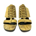 ROBERT CLERGERIE olive green suede open toe slides, made in France, size 9 Photo 6