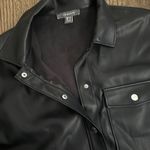Primark pleather faux leather oversized jacket shacket shirt Photo 7