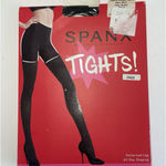 Spanx NIP! ASSETS  PATTERNED STRIPED Opaque Black High Waisted Tights Sz 6 (b44) Photo 0