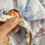 Banana Republic  Shirt Womens Sz L Long Sleeve Button Up Blue 100% Linen Animals Photo 8