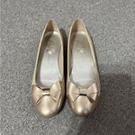 Anne Klein  Sport Metallic Gold Flats with Bows Photo 2