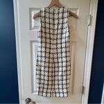 Just Me  Tweed Dress plaid black white gold nwot Photo 1
