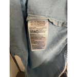 Old Navy  Button Up Long Sleeve Medium Wash Denim Cotton Shirt Photo 4