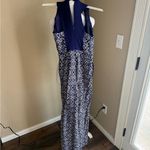 Elevenses Anthropology elevenes Navy Blue Patterned Women's Jumpsuit Photo 5