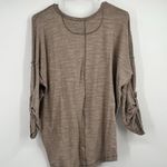 We The Free Free People Shirt Small  Beach Haven Henley Coastal Oversized Boho Photo 3