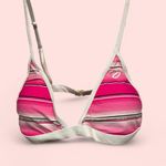 DIXXON NWT pink stripe Serape tanning suit bikini top XL mix and match Photo 3