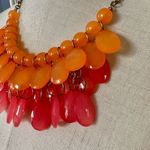 Orange and pink statement necklace Photo 8