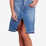 Free People We the Free Midi Cloudless Denim Skirt Blue Size 27 Photo 0