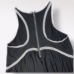 EXPRESS  Racerback Crochet Trim Top Womens Size XS Black White‎ Photo 5