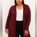 Lane Bryant Deep Burgundy Cardigan Photo 0