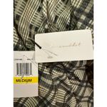 Line and Dot Line and‎ dot Plaid Mini Dress Women Medium Puff Sleeve Tie Back fall preppy NWT Photo 4