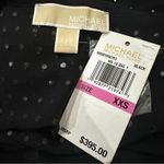 Michael Michael Kors Black Polka Dot Shirt Dress XXS Bow Tie Neck Long Sleeve Photo 10