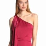 Halston Heritage Berry One shoulder evening gown formal bridesmaid winter Photo 1