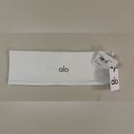 Alo Yoga NWT Performance Conquer White Headband Photo 3