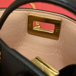 Fendi Nano Peekaboo Nappa Sigma Lamb leather Shoulder Bag/Charm Bag Photo 4