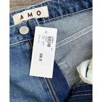 AMO Denim Chloe Crop Pant in Crush Size 27 Bella Crop High Rise Straight Ankle Blue Photo 7