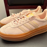 Adidas  Gazelle Bold Pink Suede Platform Sneakers Women's Size 8 Youth Size 6.5 Photo 0