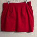 Rafaella  Bold Red Skort with Silver Buttons Fits Your Shape Moves With You Photo 5