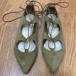 Loeffler Randall  Brown Suede Lace Up Ballet Flats Photo 9