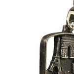 Vintage Mirel PARIS Keychain Made in France Silver Metal Photo 7