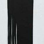 ZARA Fringe Maxi Skirt Black Photo 1