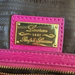 Lauren Ralph Lauren Hot Pink Leather Tote Bag Coin Purse Clutch Newbury Classic Photo 7