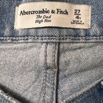 Abercrombie & Fitch Women's Jean The Dad High Rise Denim Stretch Blue Size 27 Photo 2