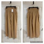 Rosa Clothing NWT Rosa Tan Smocked Waist Pants Photo 1