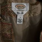 Talbots Vintage Jacket Womens 4 Pure Silk Asian Elephant Button Up Photo 1