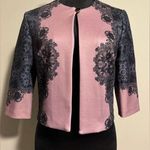 Danny & Nicole EUC  Pink and Purple 3/4 sleeve cropped blazer size 8 Photo 0