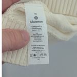 Lululemon Divinity Poncho Sweater Shawl Scarf Cream Cashmere Knit Womens Top Photo 3