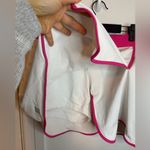 Lands' End Lands’ End White and Pink Preppy Active Skort Photo 3