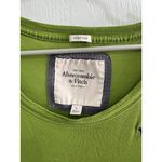 Abercrombie & Fitch Green Stretch Long Sleeve Top | Size Large Y2K Photo 3