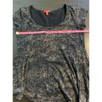 Bongo  Top Shirt Womens Medium Cotton Asymmetrical Black Gold‎ Snakeskin Photo 5