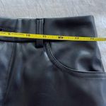 SheIn  faux leather black high waisted pants small petite Photo 6