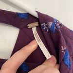 Free People FP Teagan Dress Purple Blue Long Flare Sleeve Cutout Mini Fit Flare Photo 3