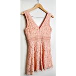 Francesca’s Mini Dress Floral Lace Sleeveless Size Medium V Neck A Photo 3