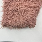 Forever 21 Plus 3X Shag Coat Jacket Teddy Fuzzy Pink Snap Front Peak Collar Photo 14